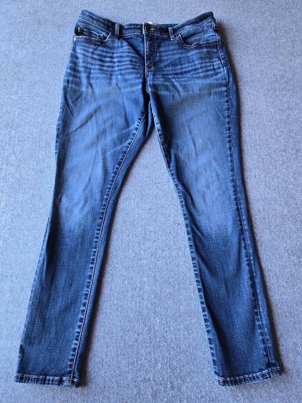 BKE Women's Jeans Gabby Skinny Fit High Rise Medium Wash Size 32R (34x30.5)
